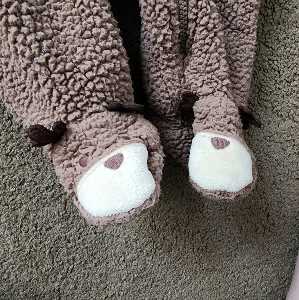 Brown Sherpa Reindeer Jumper, Kid's 3M - Picture 3 of 7